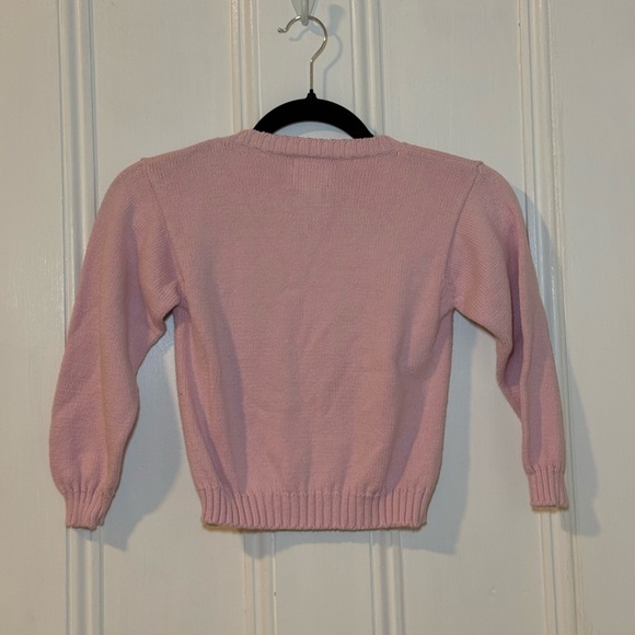 Beaufort Bonnet Company Isabelles Intarsia Wreath Sweater Palm Beach Pink Sz 5 - Picture 3 of 6